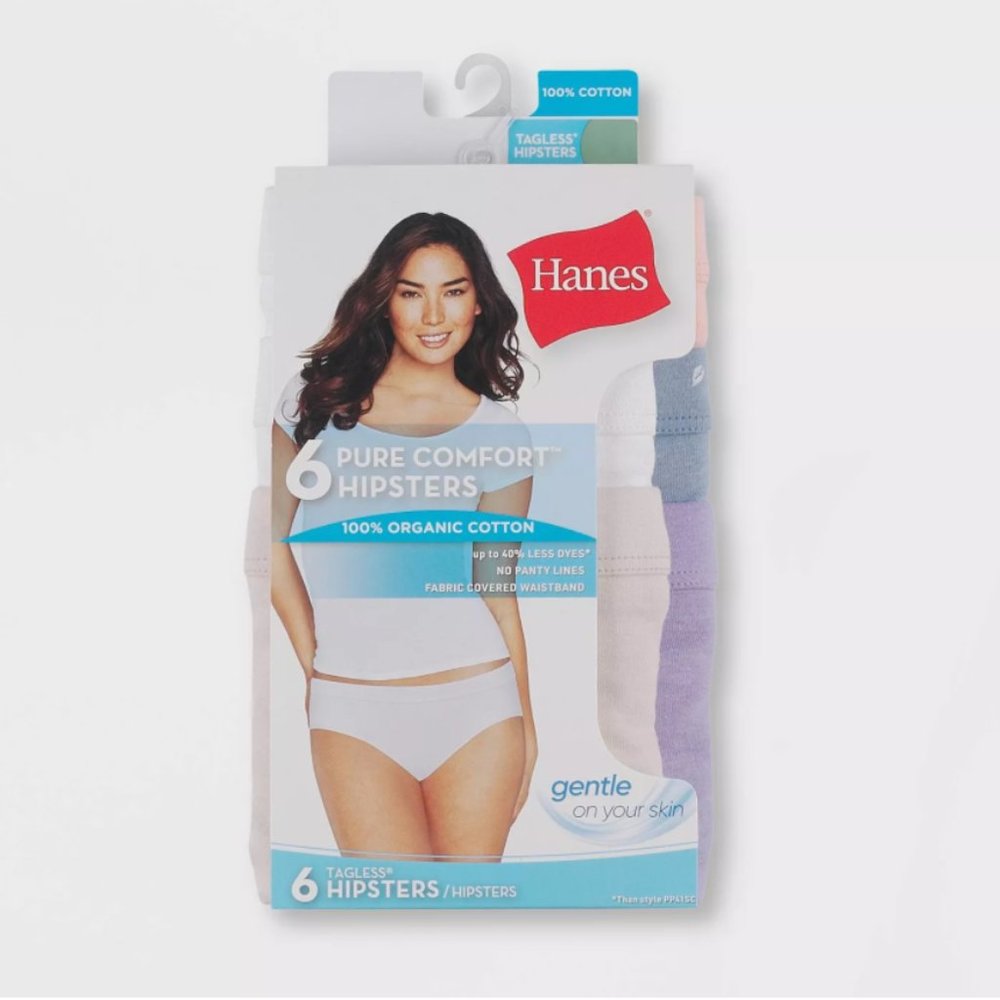 Pure Comfort Organic Cotton Hipster Underwear